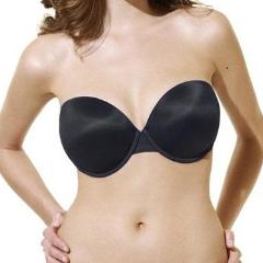 3370 Panache Porcelain Strapless Bra (Black)