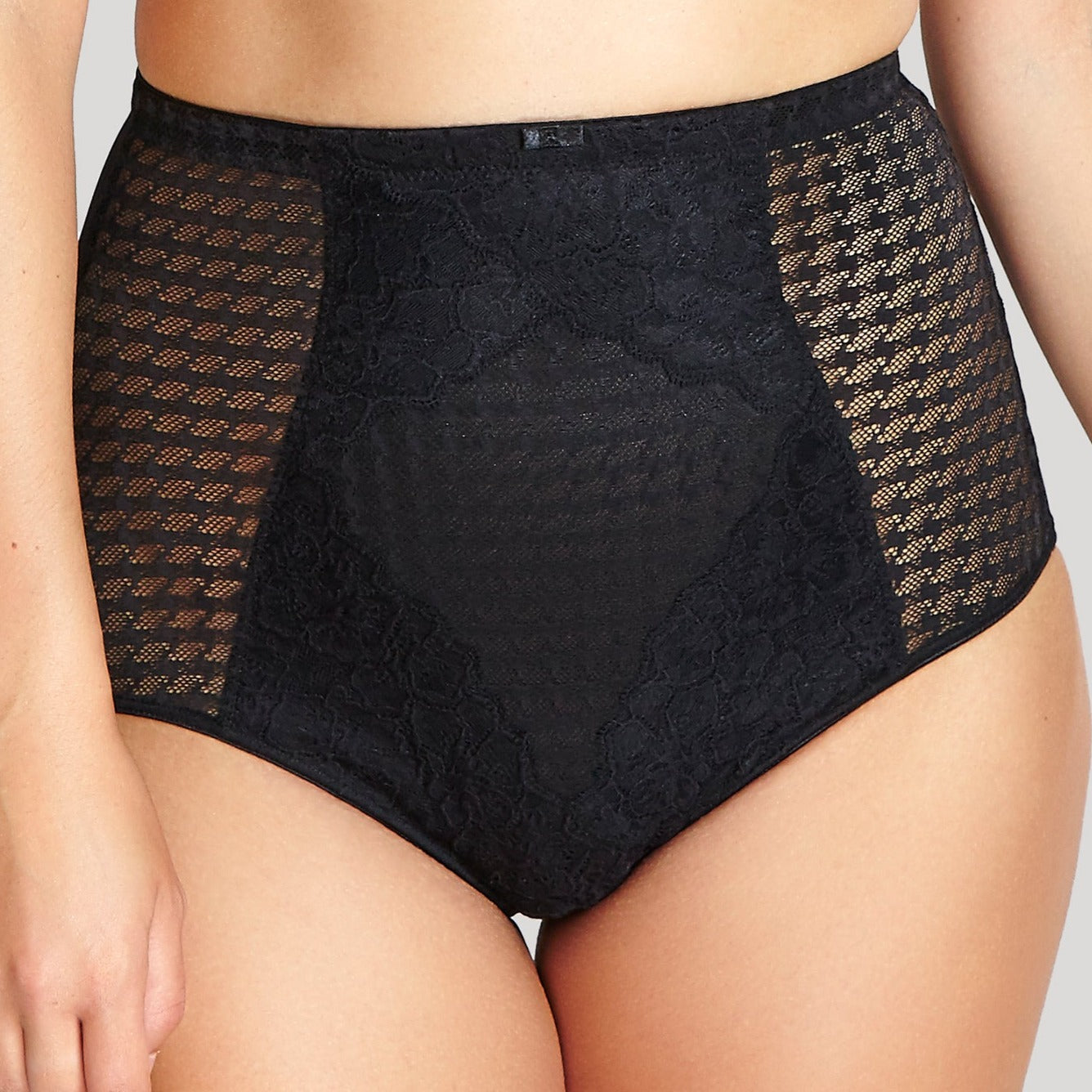 7284 Panache Envy High Waist Brief Front - Black