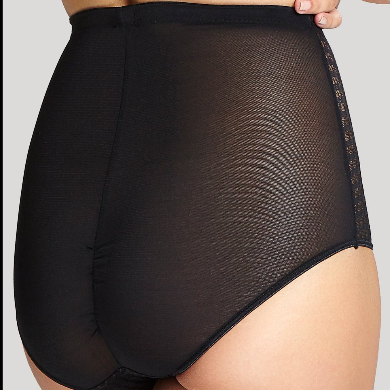 7284 Panache Envy High Waist Brief Rear - Black