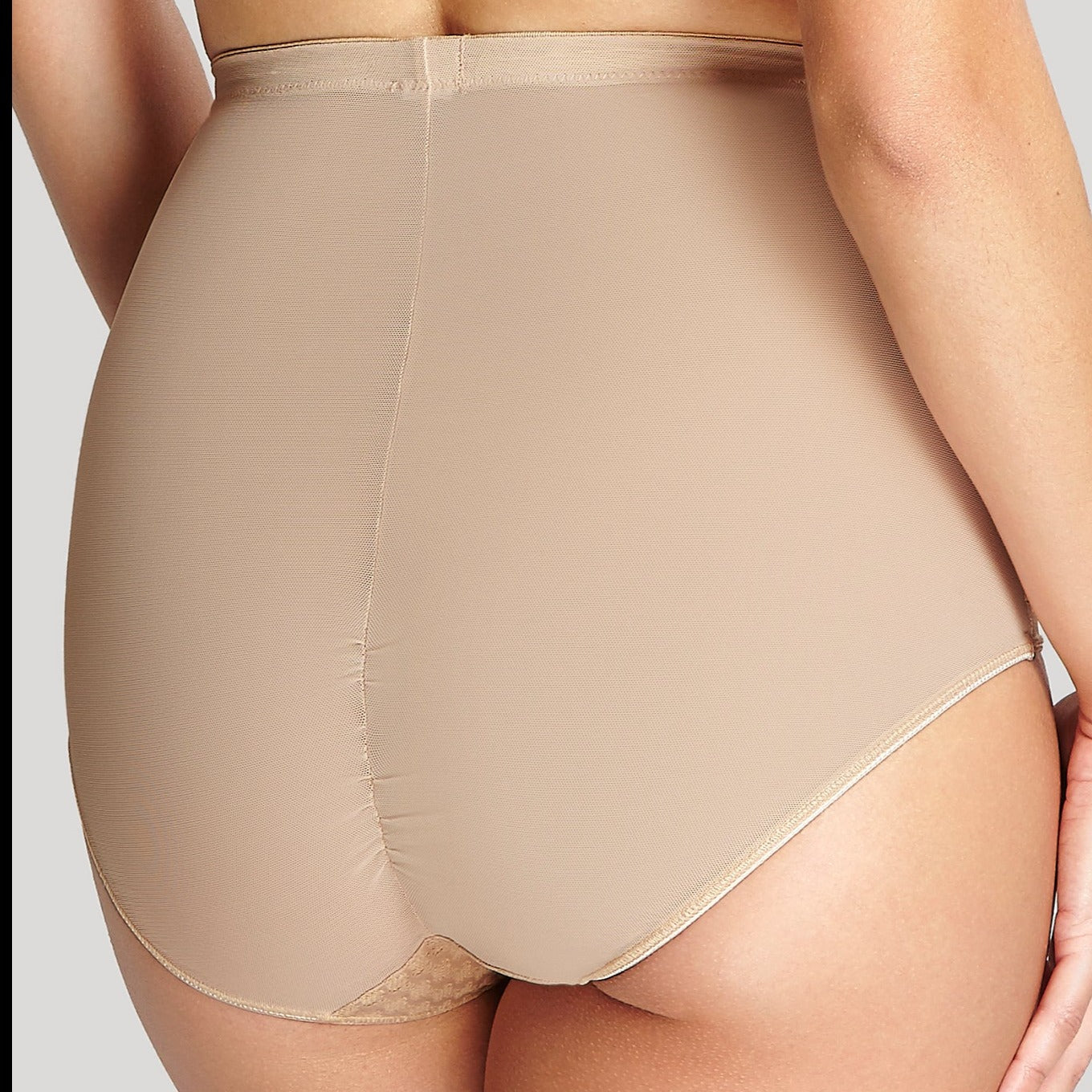 7284 Panache Envy High Waist Brief Rear -Chai