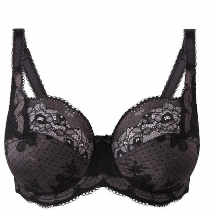 Panache Clara Full Cup Bra (Charcoal / Black)